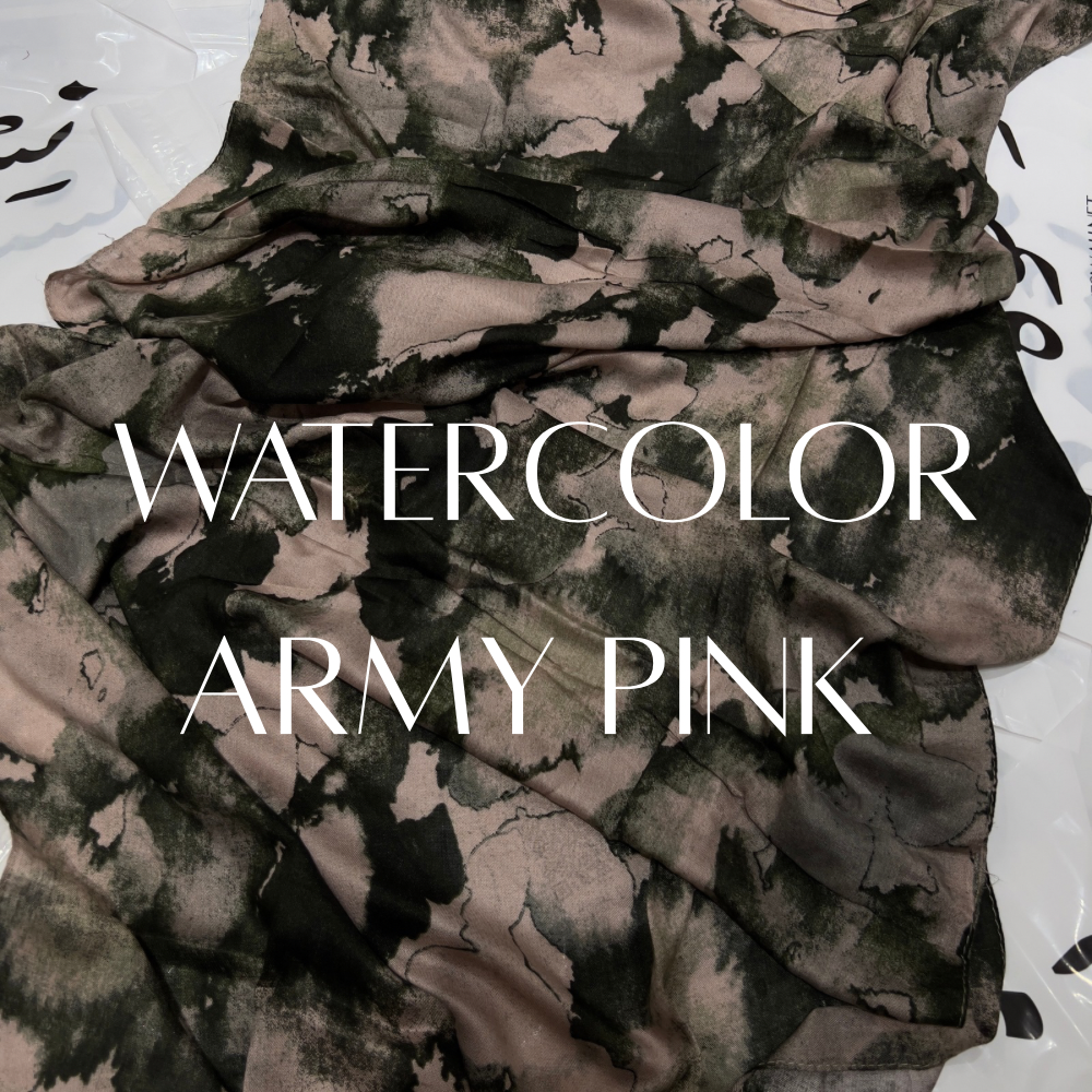 Watercolor army pink