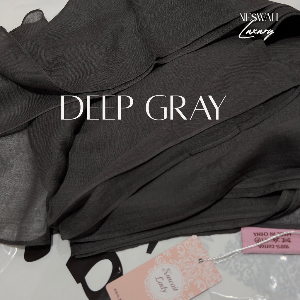 Kuwait lady Deep gray linen