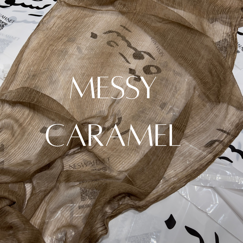 Messy chiffon caramel