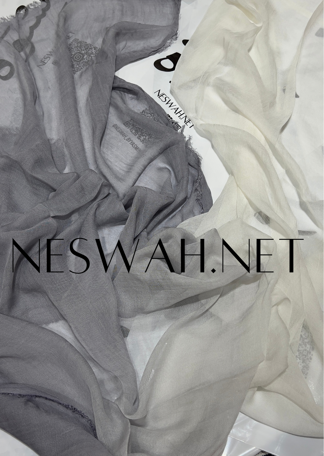 Linen dark gray to white