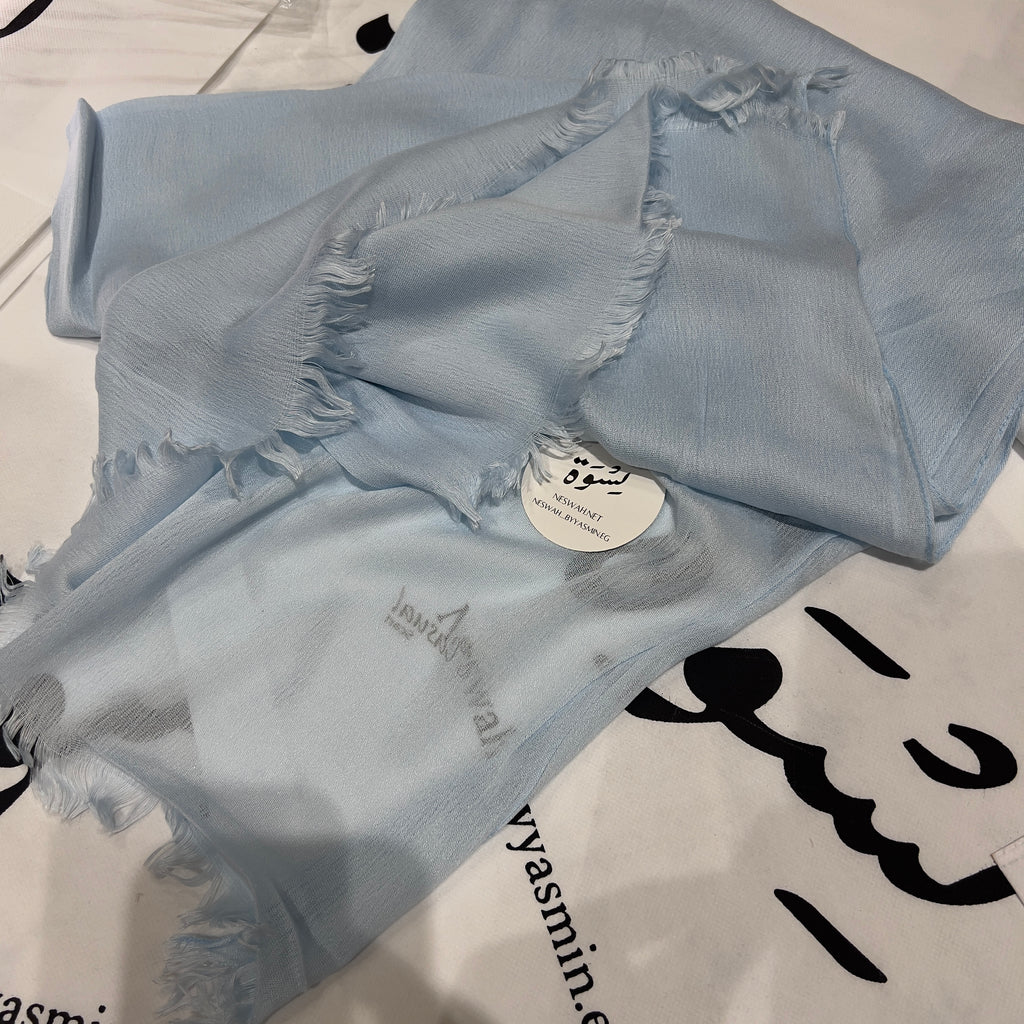 Baby blue sponge modal
