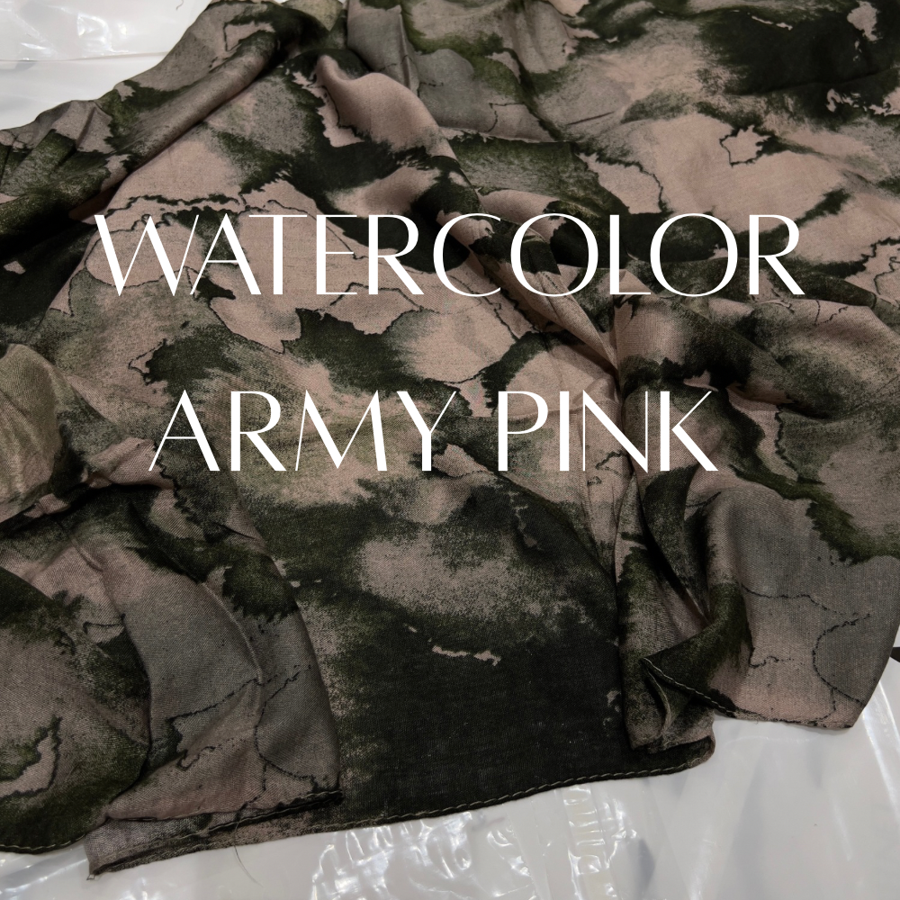 Watercolor army pink