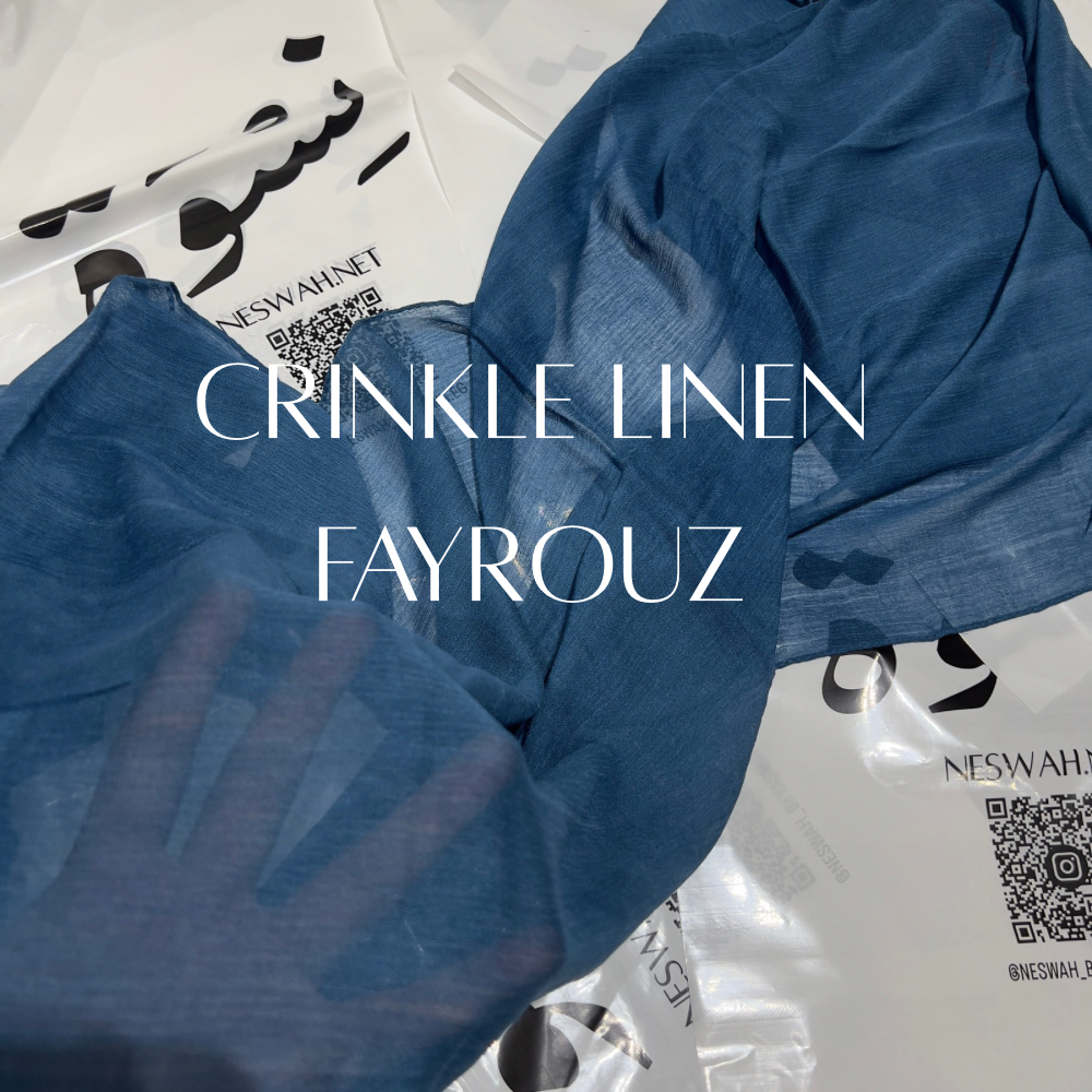 Crinkle linen Fayrouz