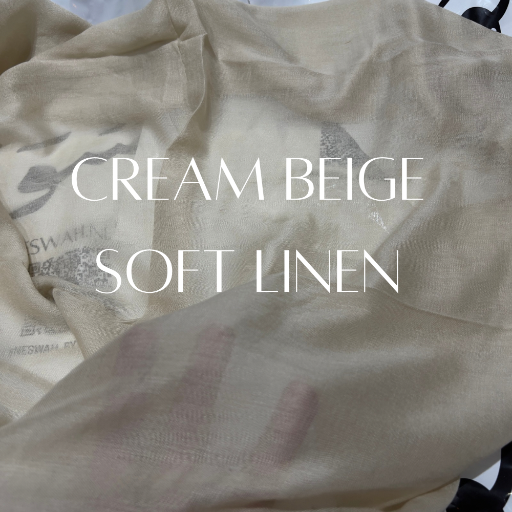 Soft linen cream beige