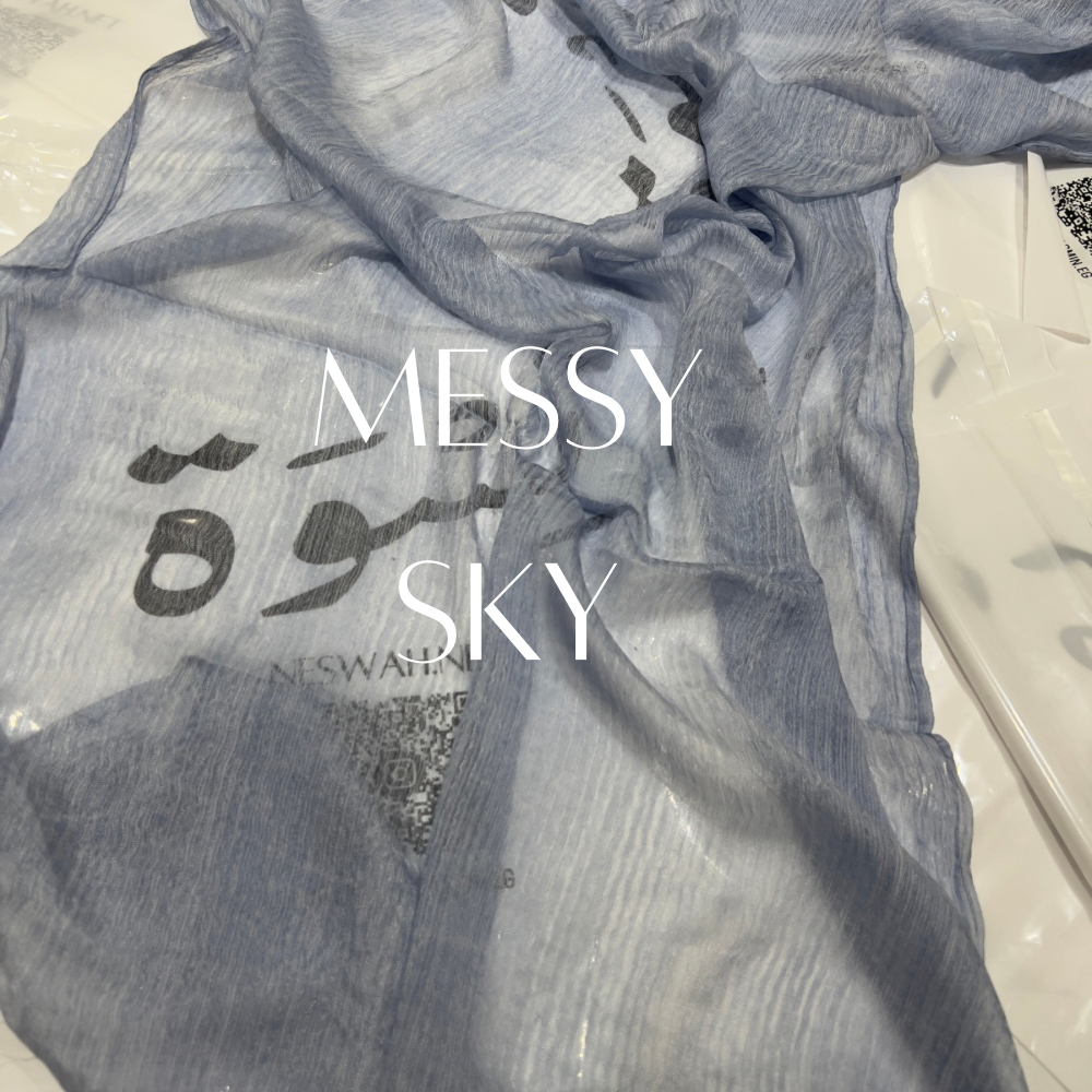 Messy chiffon sky