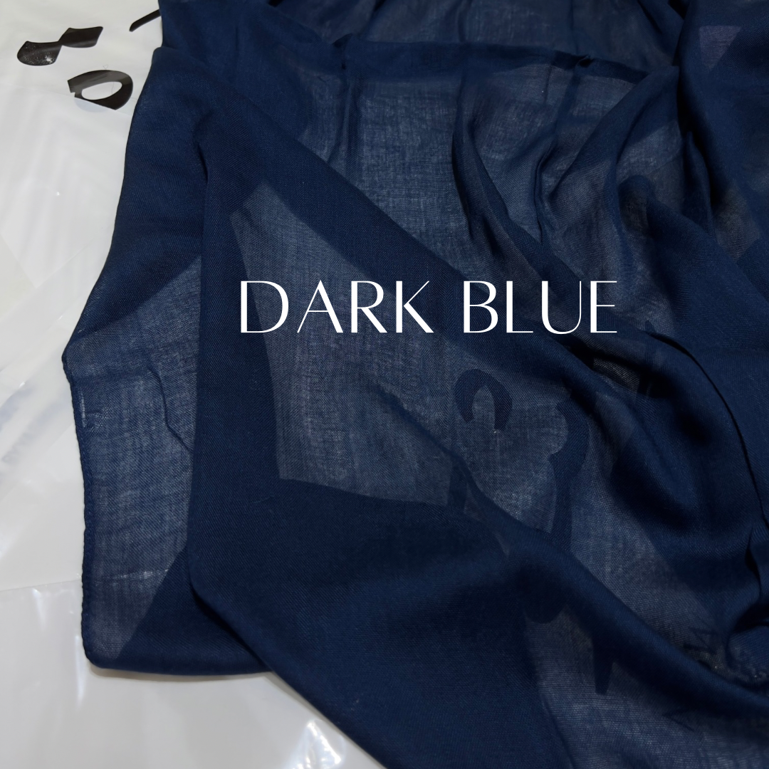 Soft linen dark blue