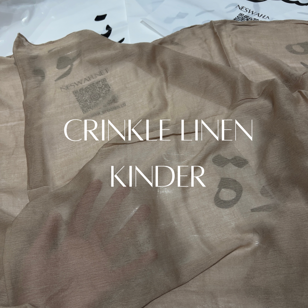 Crinkle linen kinder
