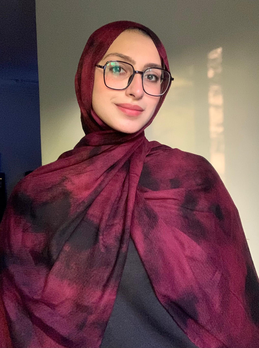 Midnight Burgundy Scarf