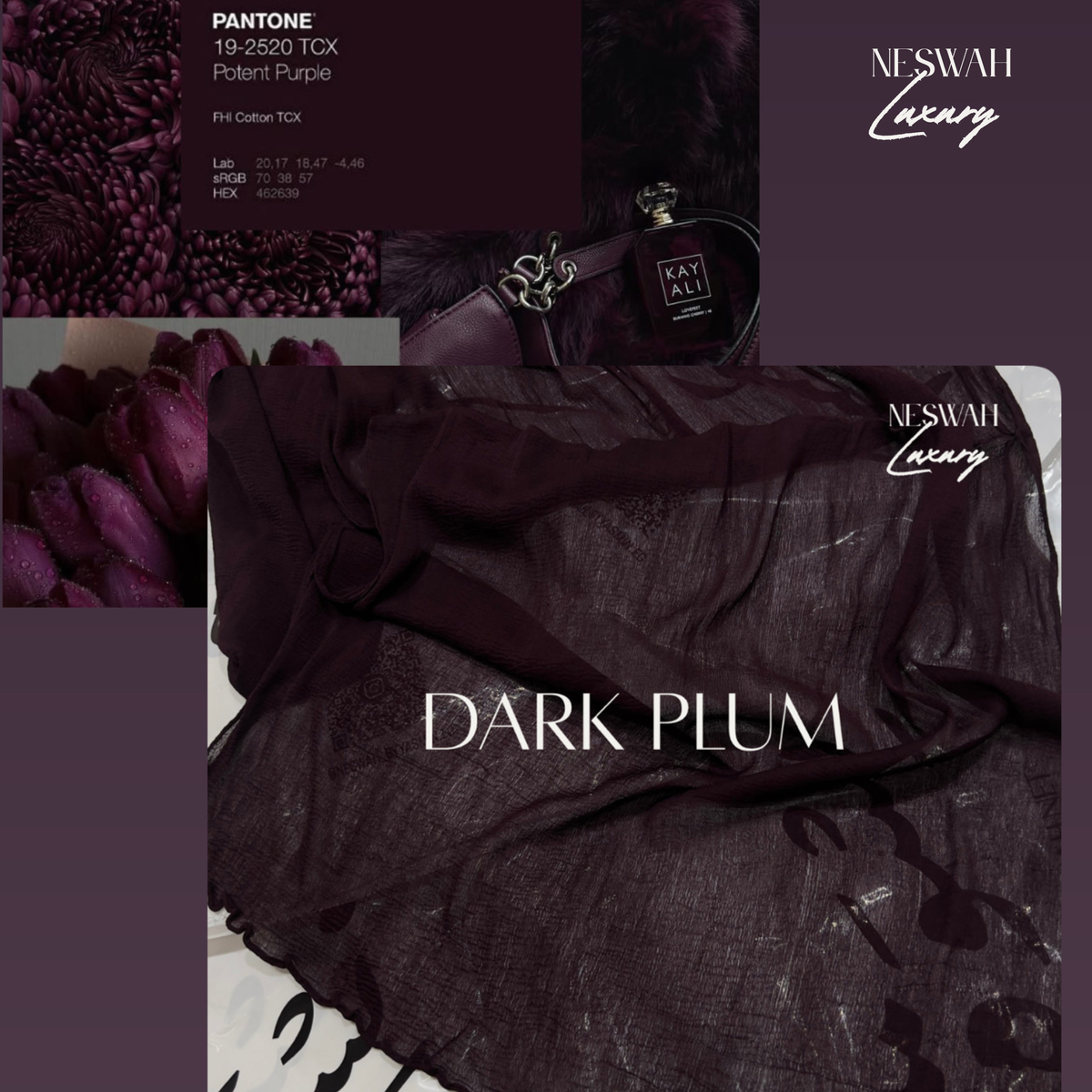 Dupita Hendi dark plum