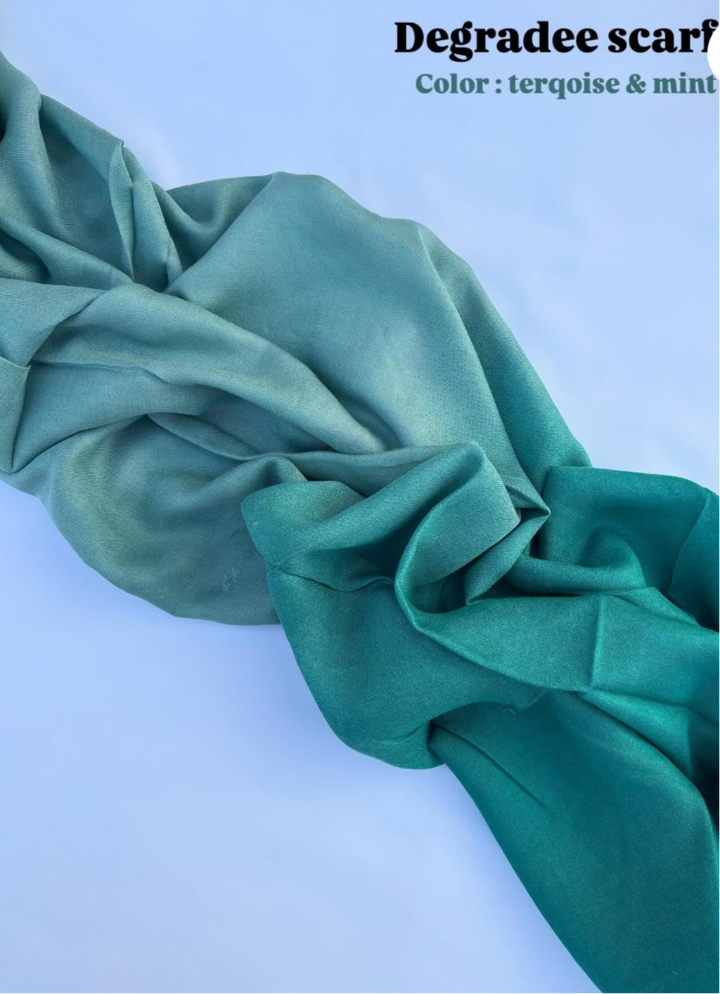 Degradéh Turquoise mint