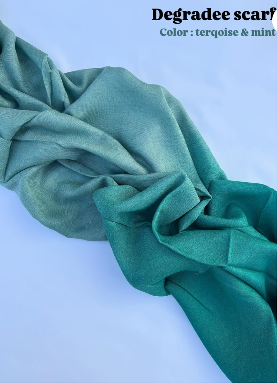 Degradéh Turquoise mint