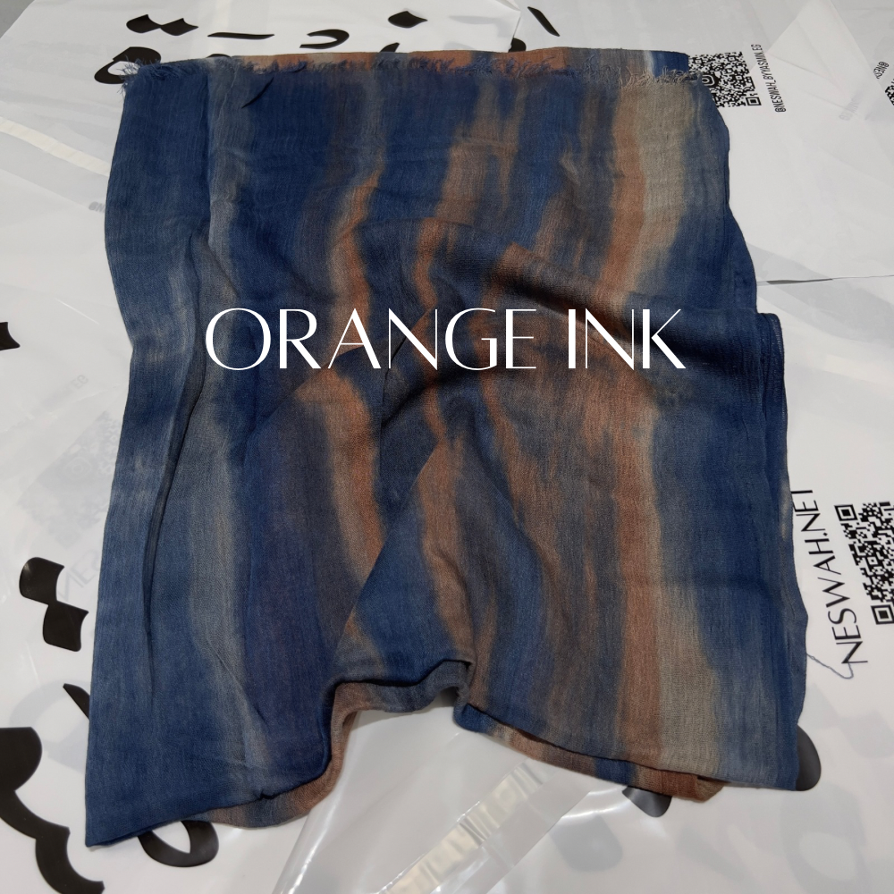 Ruffled Thailandy-orange ink