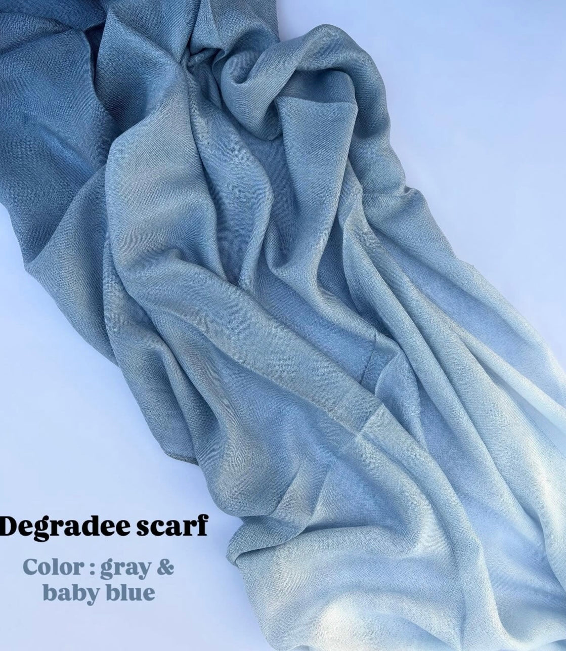 Ombré Blue Scarf