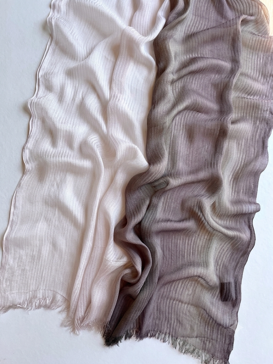 Messy chiffon ombré bronze