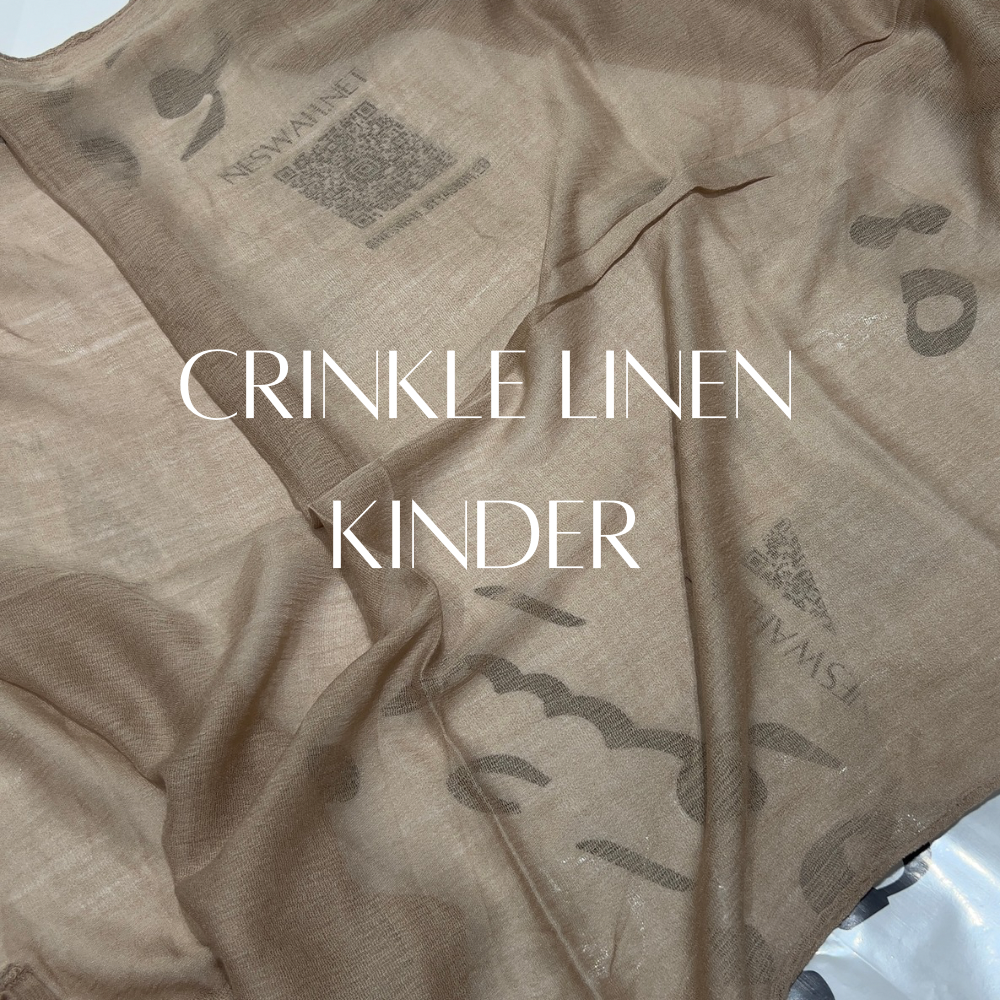 Crinkle linen kinder
