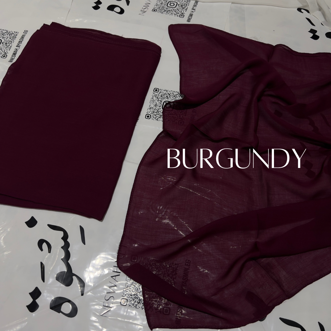Premium linen burgundy