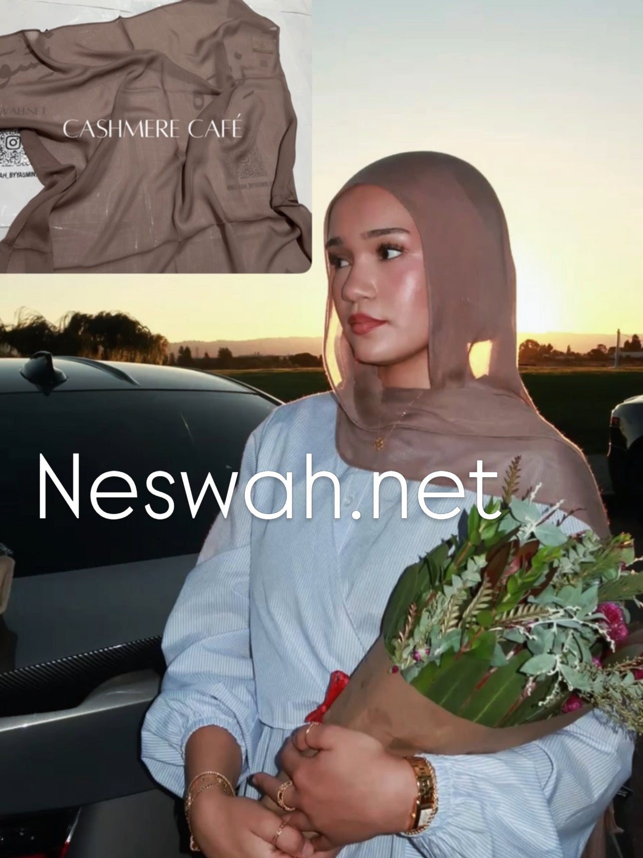 Premium linen cashmere café