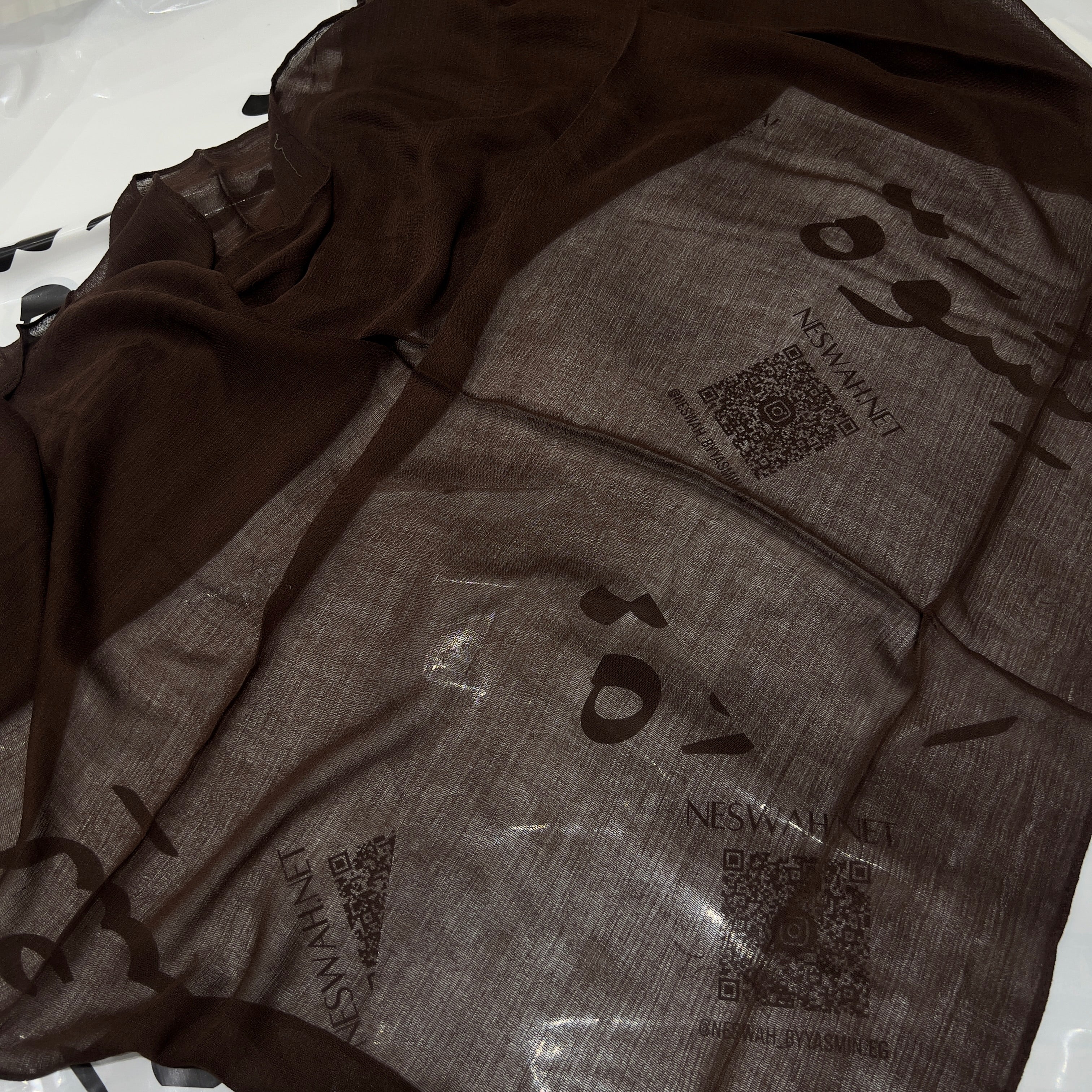 Crinkle linen espresso