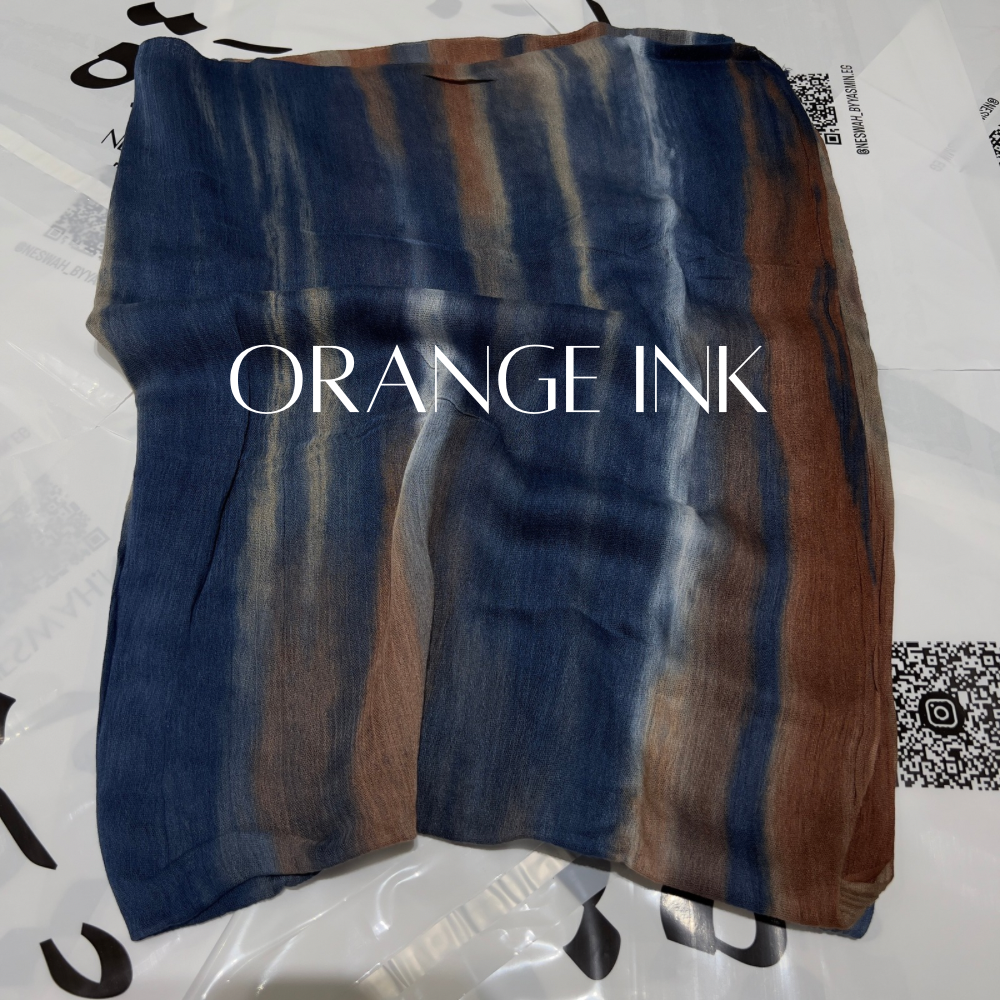 Ruffled Thailandy-orange ink