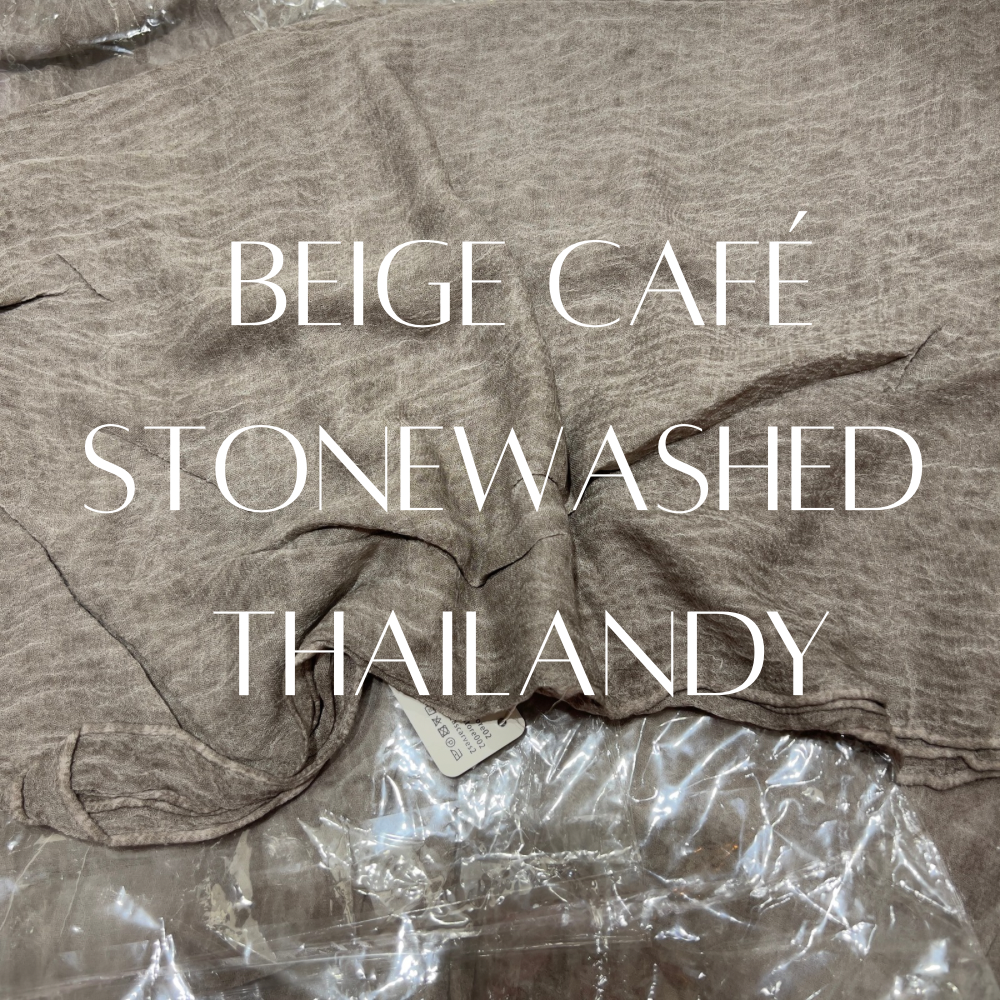 Stonewashed Thailandy beige café