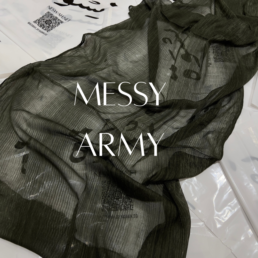 Messy chiffon Army