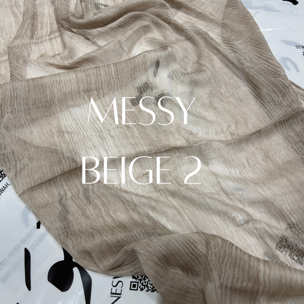 Messy chiffon beige2