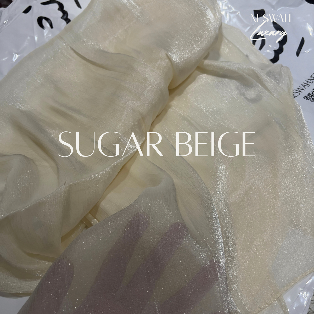 Organza Soirée - sugar beige