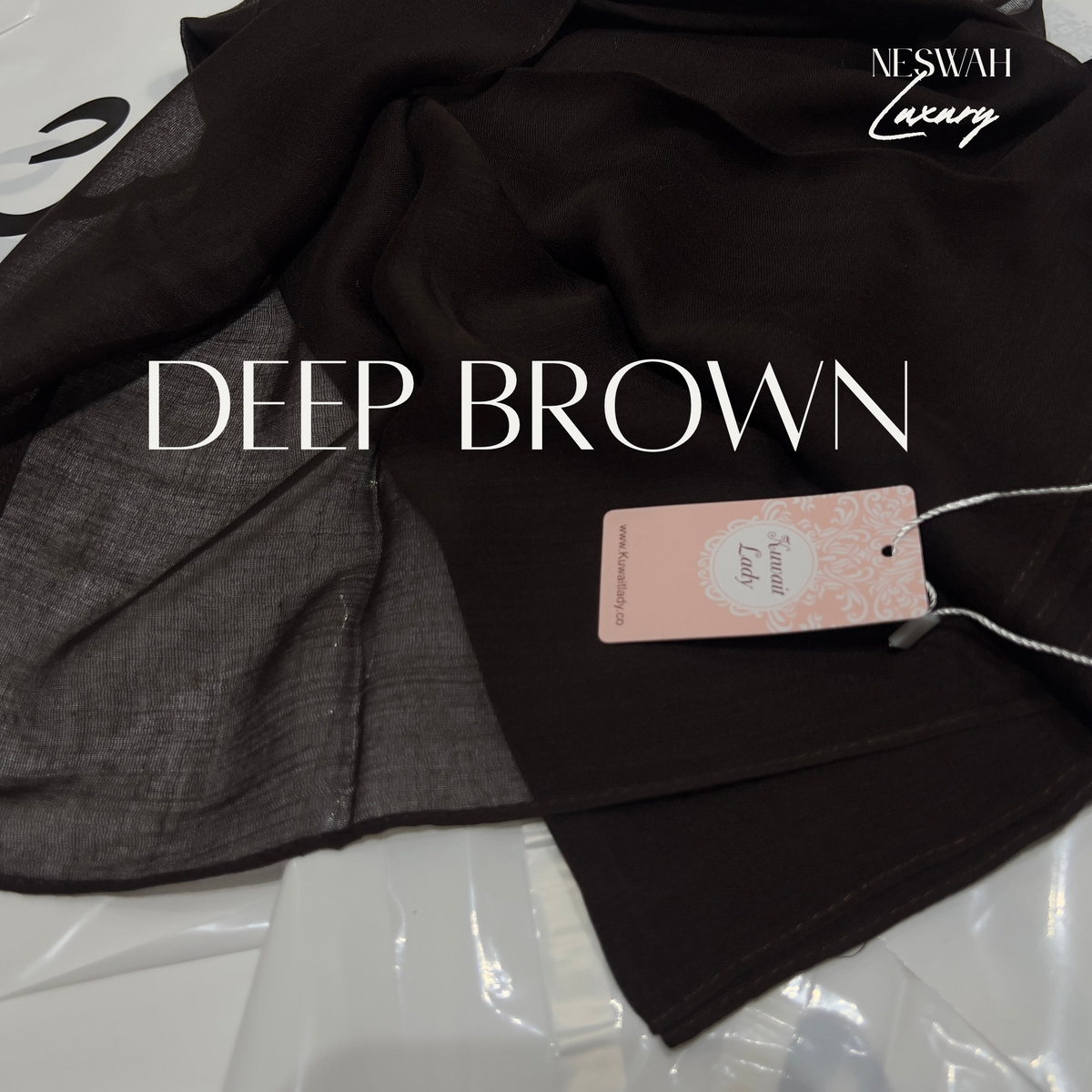 Kuwait lady deep brown linen