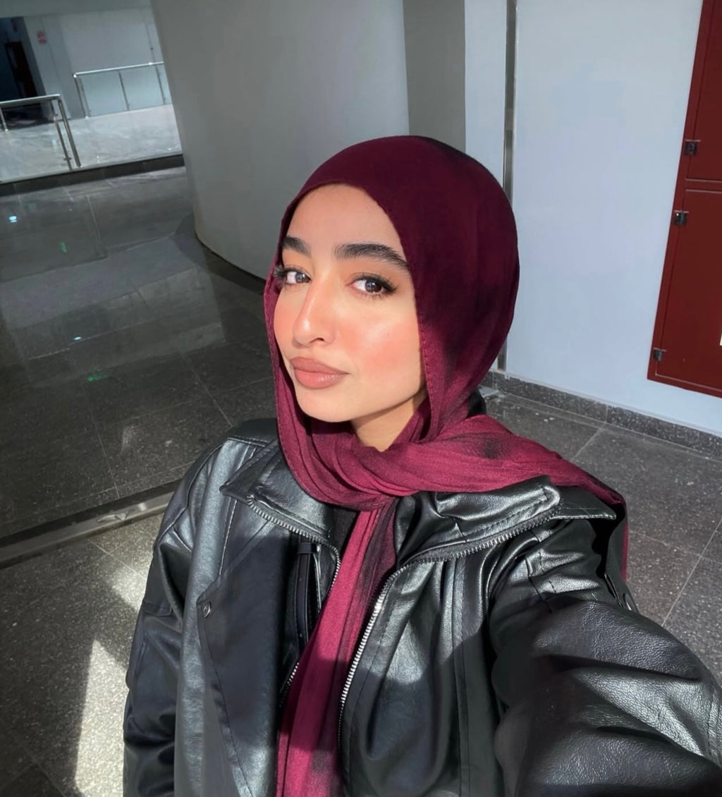 Midnight Burgundy Scarf