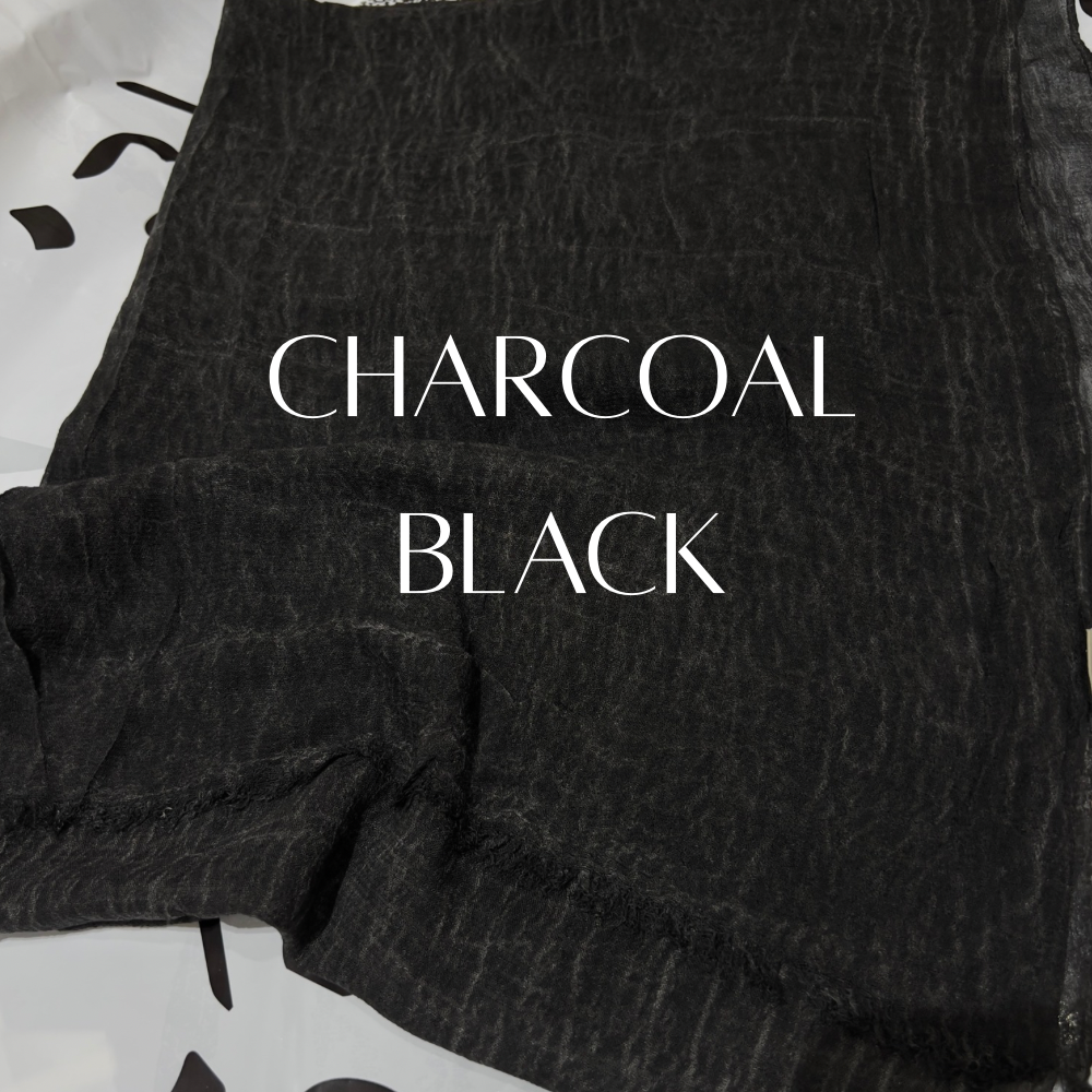 Stonewashed Thailandy charcoal black