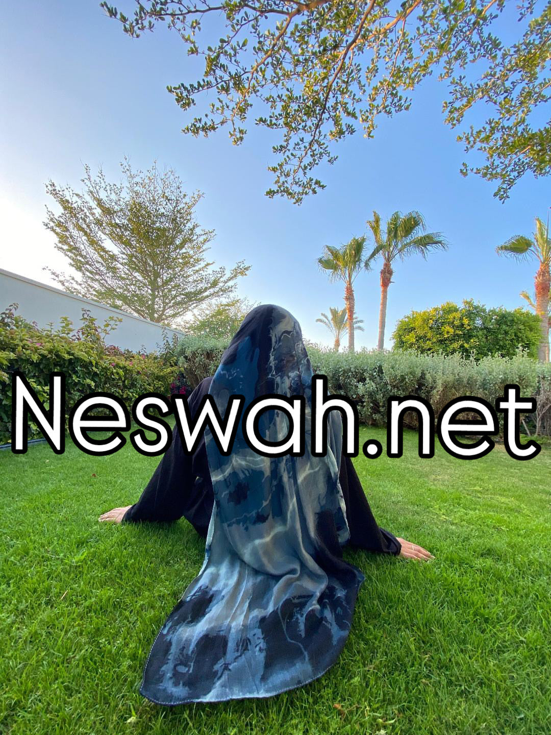 Dreamy Blue Pup Hijab