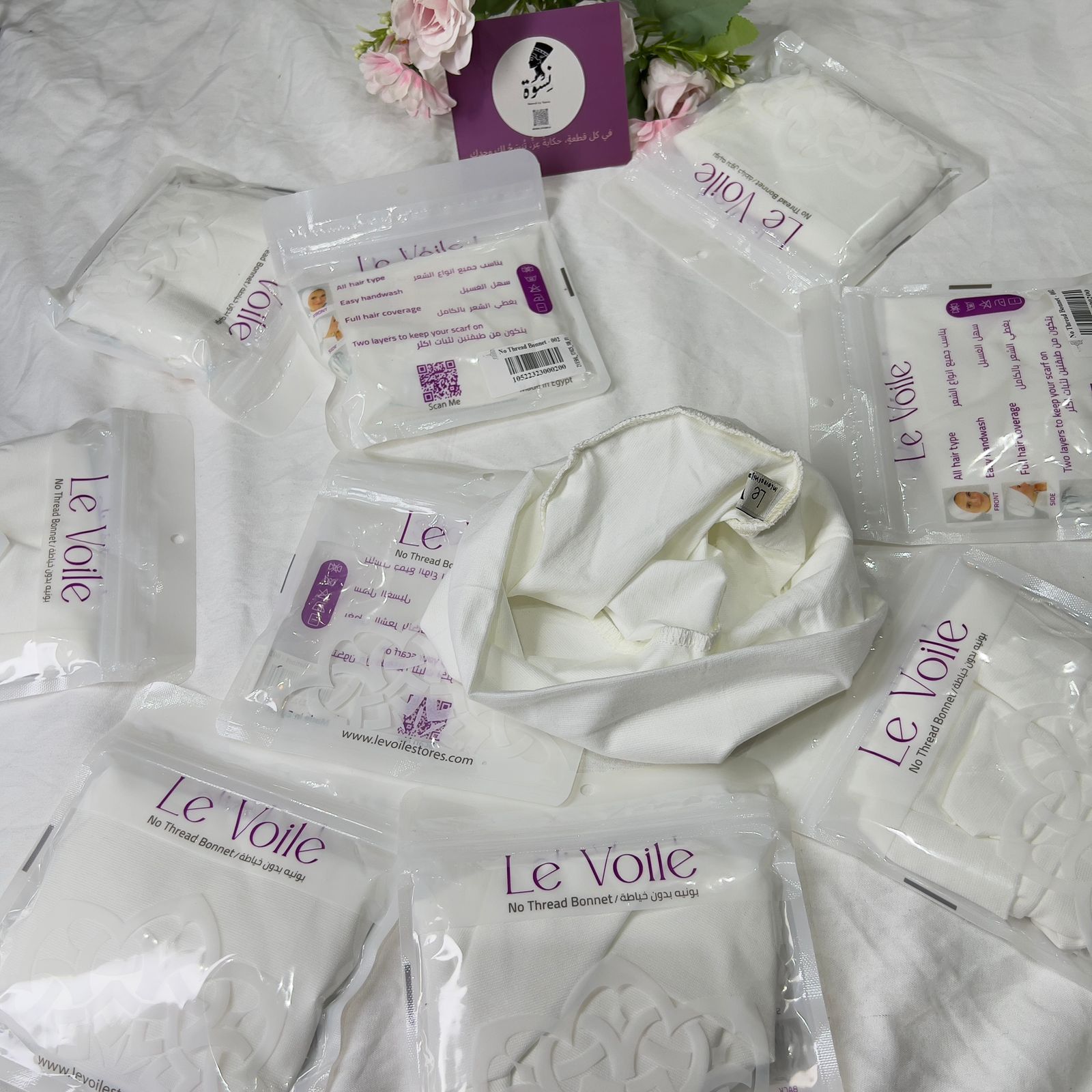 Bandana Le Voile Double Layers - Off White