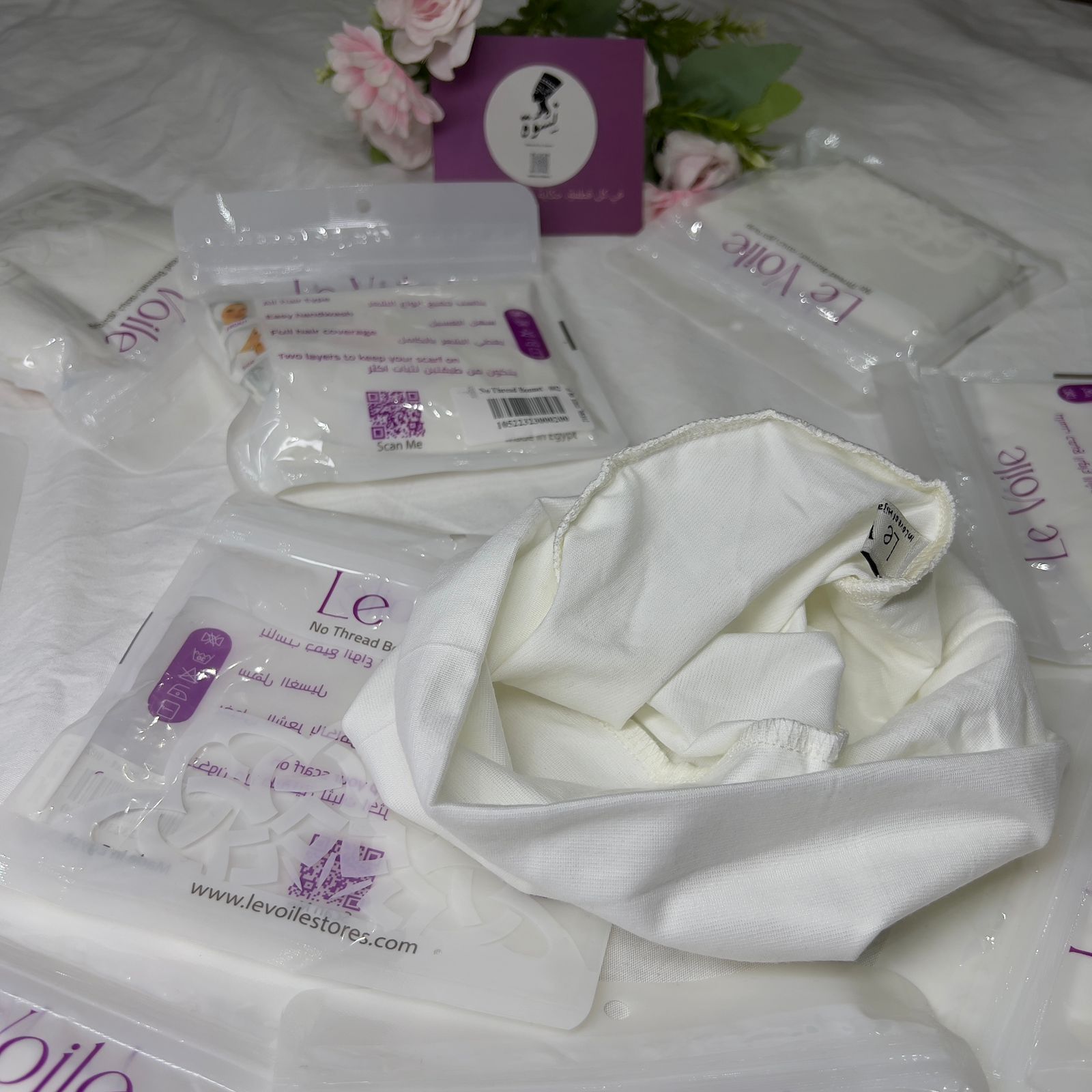 Bandana Le Voile Double Layers - Off White