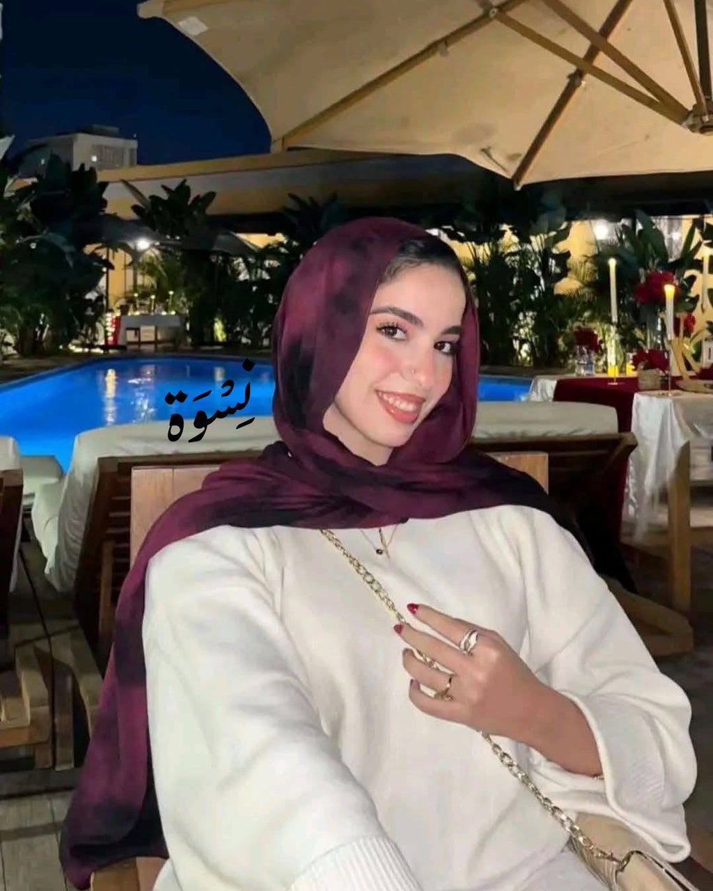 Midnight Burgundy Scarf