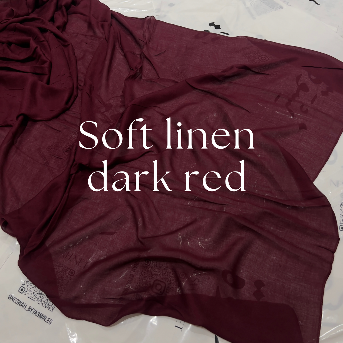 Soft linen dark red (light modal)
