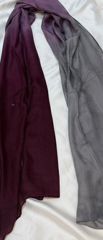 Degradé Burgundy Scarf