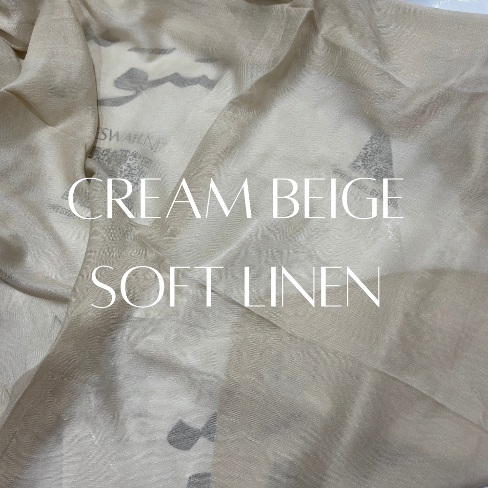 Soft linen cream beige