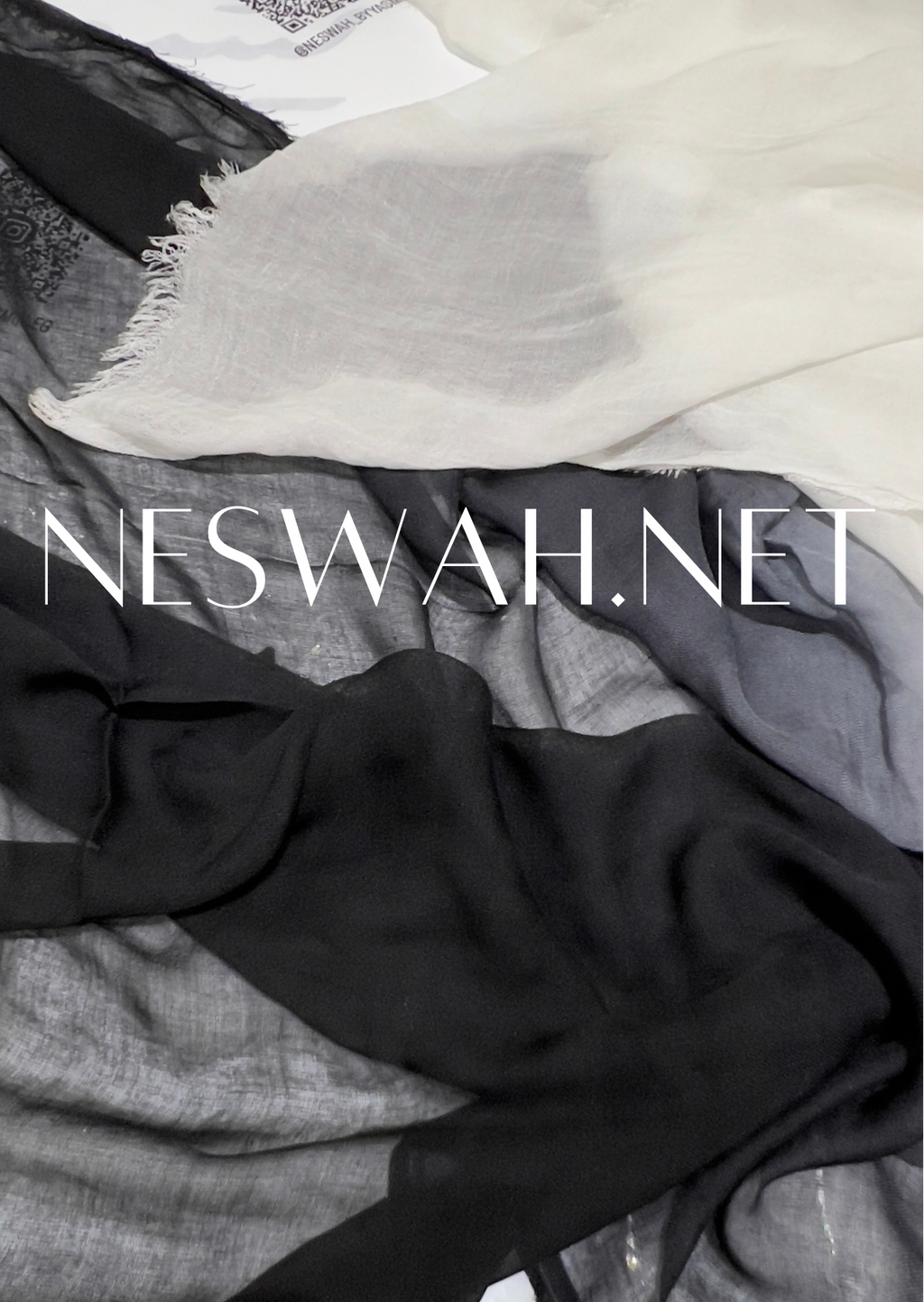Linen black to white