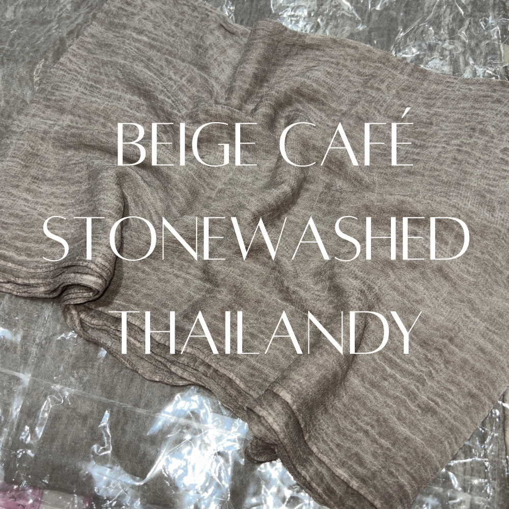 Stonewashed Thailandy beige café