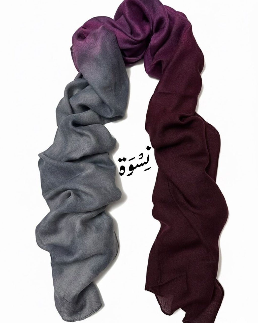 Degradé Burgundy Scarf