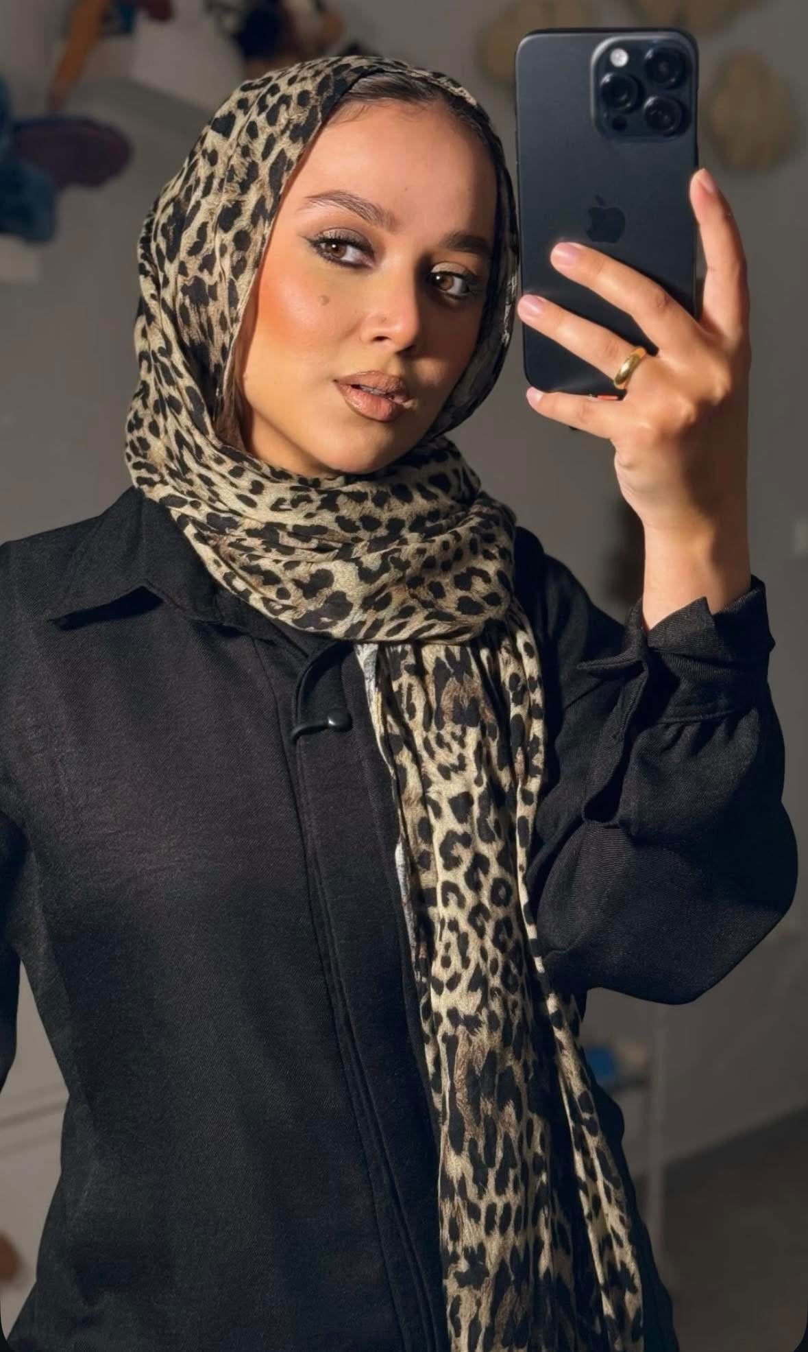 Cheetah scarf