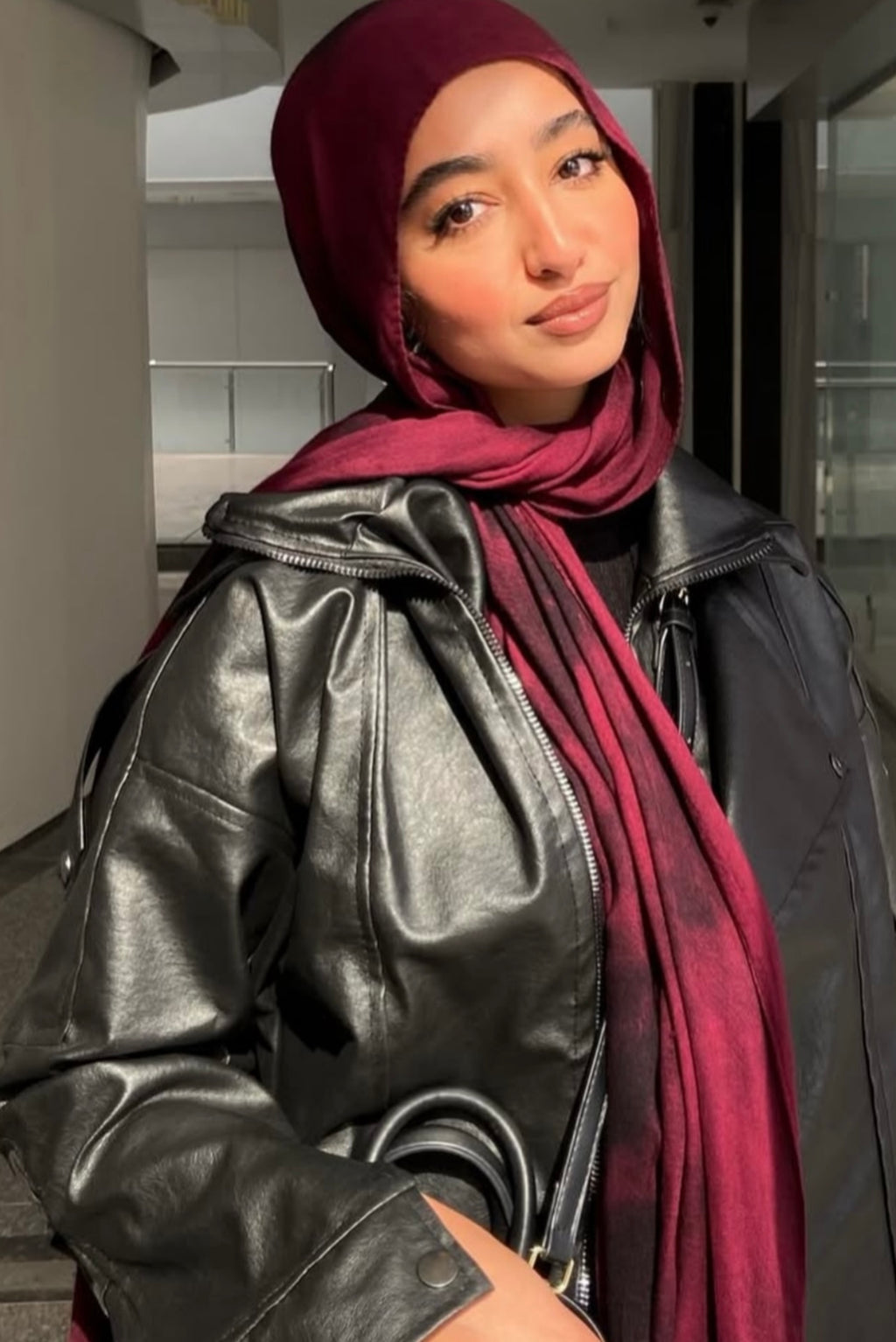 Midnight Burgundy Scarf