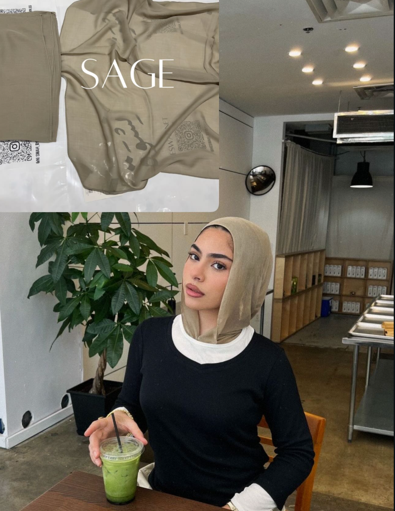 Premium linen SAGE