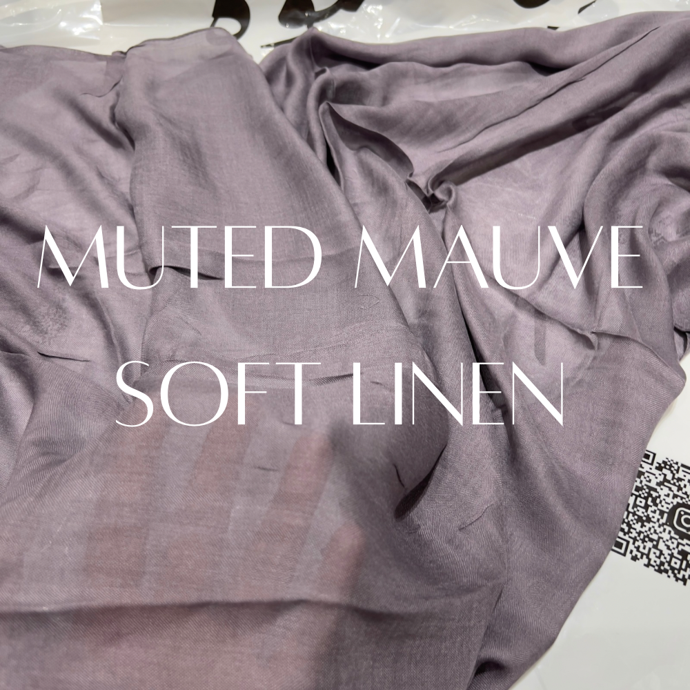 Soft linen muted mauve
