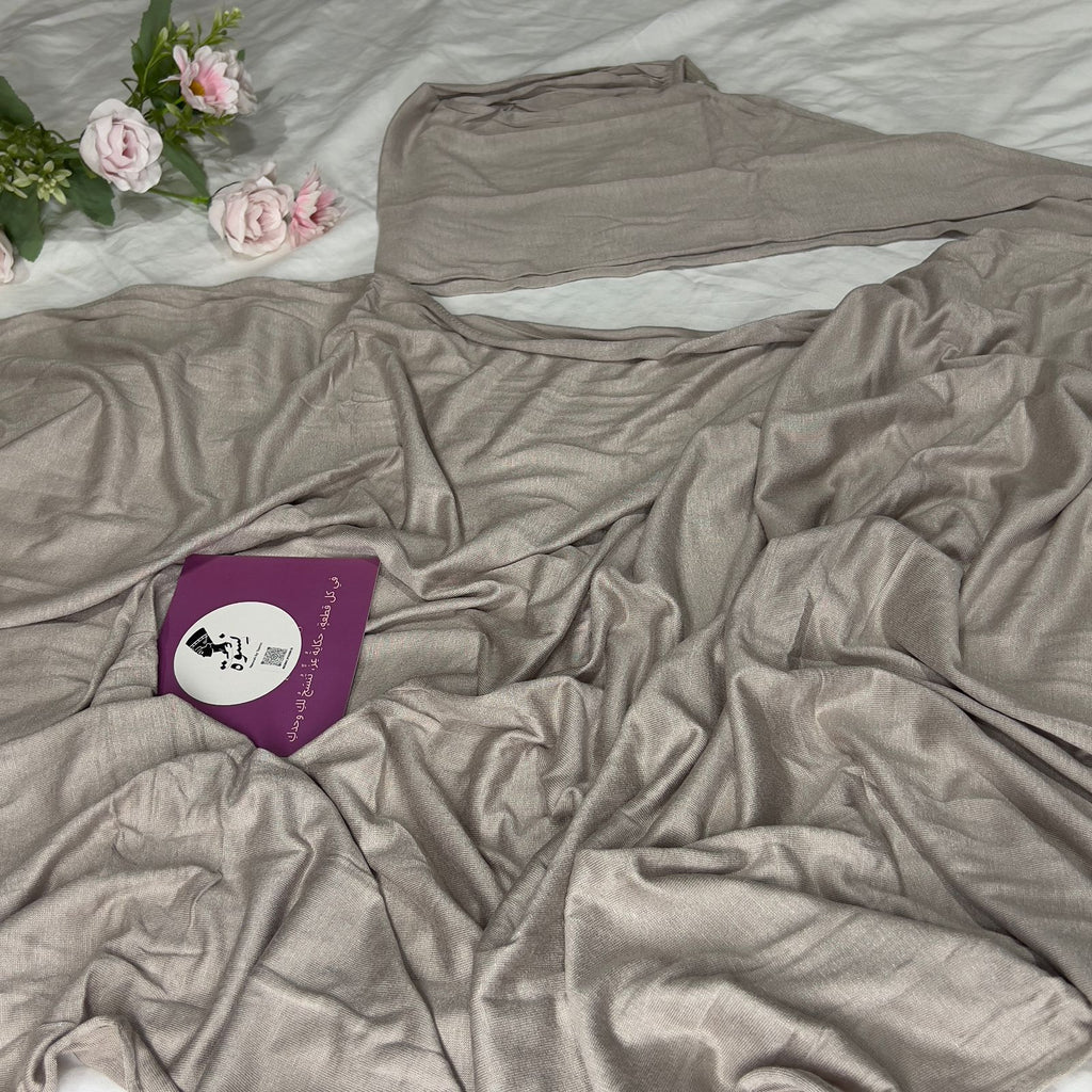 Kuwaiti Greyish Gel Scarf + Bandana